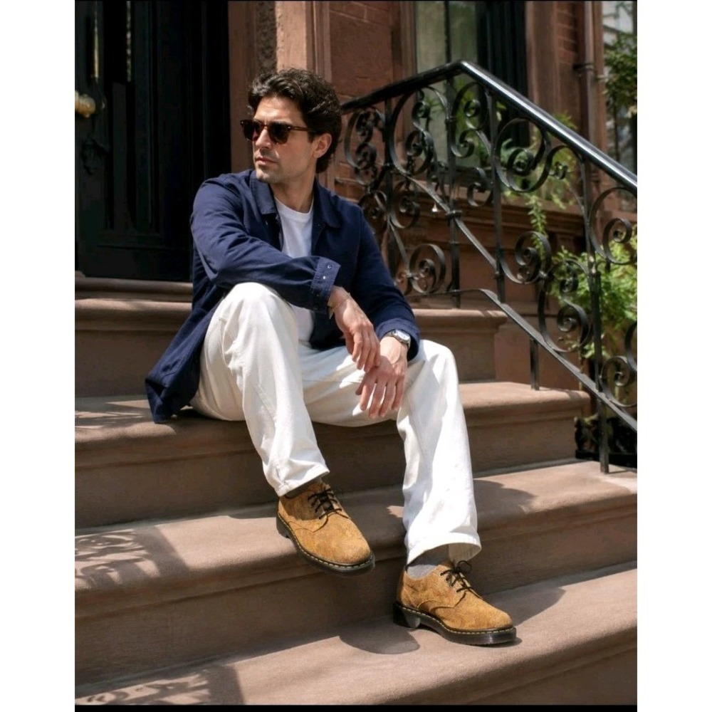 DR. MARTENS THE SMITHS MARBLED SUEDE‎ SHOES MSRP$210 SLEEK & REFINED STYLE NWOB